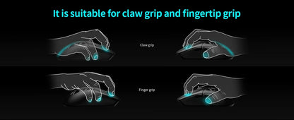 RAWM SL01C Wireless Lightweight Gaming Mouse Tri-Mode Bluetooth PAW3311 RGB Gaming Mouse for PC, Laptop & Office