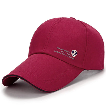 Spring Summer Baseball Cap Embroidered Canvas Sun Hat Outdoor Sports Cap Mens Hat for Fish Fashion Long-brimmed Golf cap 2022