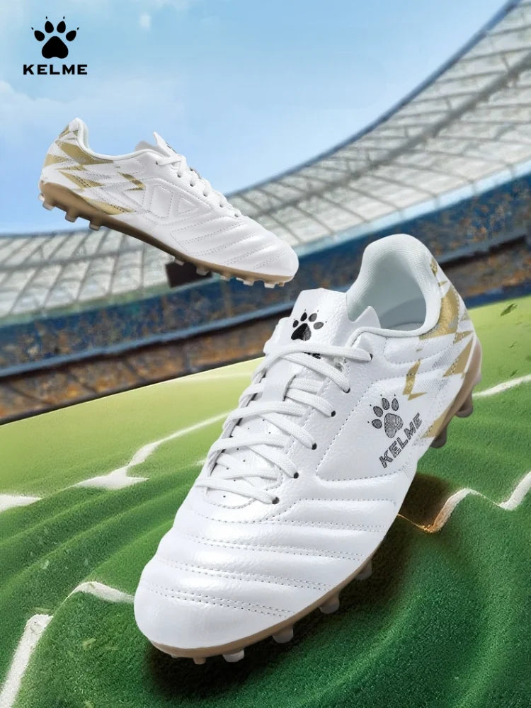 Buty piłkarskie Kelme Mg dla mężczyzn, młodzieżowe buty piłkarskie z krótkimi kolcami, profesjonalne buty do zawodów i treningów, buty piłkarskie dla dziewcząt