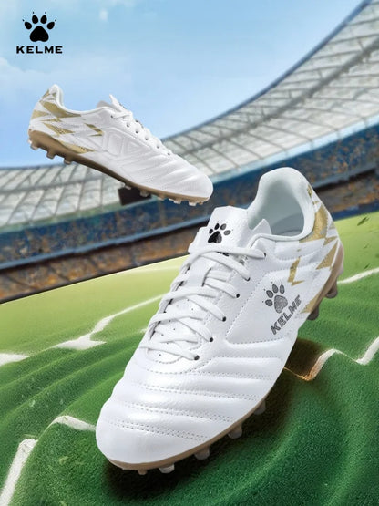 Buty piłkarskie Kelme Mg dla mężczyzn, młodzieżowe buty piłkarskie z krótkimi kolcami, profesjonalne buty do zawodów i treningów, buty piłkarskie dla dziewcząt