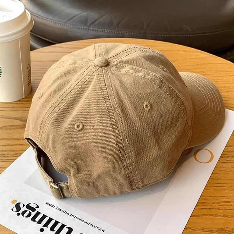 JK Cappellino da baseball con lettere coreane ricamate per uomo e donna, stile hip hop, da papà, visiera da camionista, cappellino casual, sportivo, da corsa, streetwear