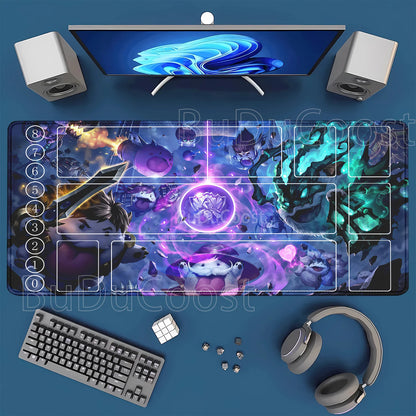 HD Printing playmat League of Mouse Pad Legends Riftbound Series TCG LOL Card 600x350mm office Stitched Edge Board Game Desk Mat