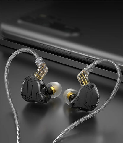 KZ ZS10 Pro X Wired HiFi Earphones Hybrid Driver In-Ear Monitor Earbuds with Powerful Bass, Music Headphones for Audiophile Sound