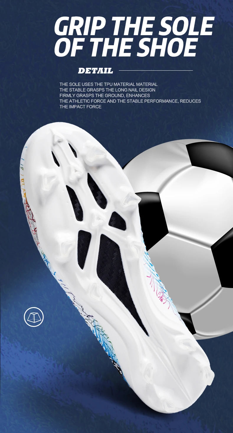 Męskie buty piłkarskie, dziecięce buty piłkarskie, damskie profesjonalne buty piłkarskie, antypoślizgowe buty TF/FG, sportowe buty piłkarskie do użytku na świeżym powietrzu