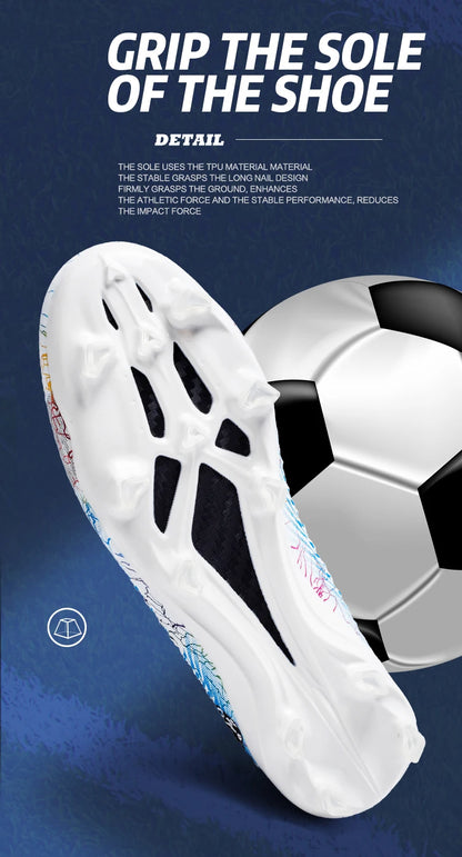 Męskie buty piłkarskie, dziecięce buty piłkarskie, damskie profesjonalne buty piłkarskie, antypoślizgowe buty TF/FG, sportowe buty piłkarskie do użytku na świeżym powietrzu
