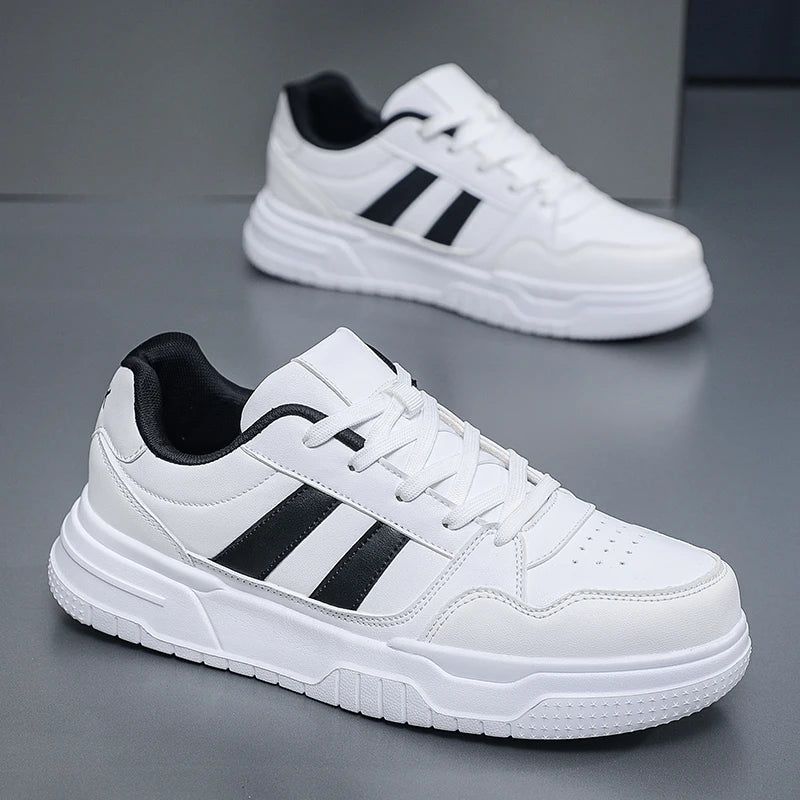 Plus Big Size 50 51 52: zapatillas de cuero para hombre, zapatillas deportivas informales, zapatillas planas de skate para dropshipping