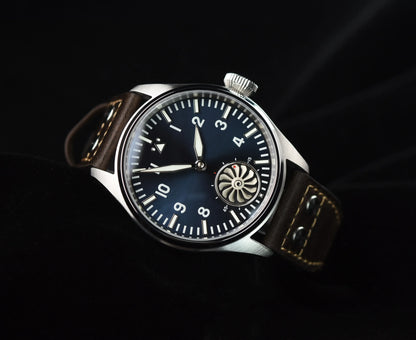Hruodland 2025 New Pilot ST3620 Men's Manual Mechanical Watch 43MM Sapphire Waterproof 10Bar BGW-9 Retro Watch for Men