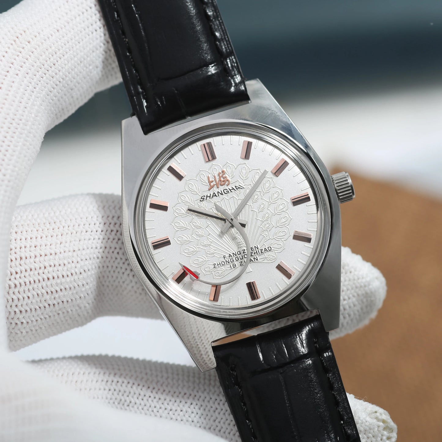 Shanghai 36MM Hand-Wind Mechanical Watch 7120 Waterproof china Watch for Men wholesale