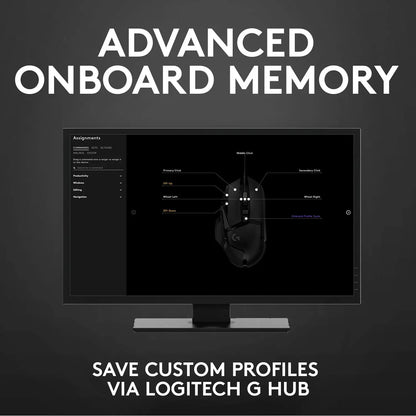 Logitech G502 HERO Gaming Mouse – Wired Gaming Mouse with HERO 25K Sensor, 25,600 DPI, 11 Programmable Buttons, RGB & Adjustable Weights