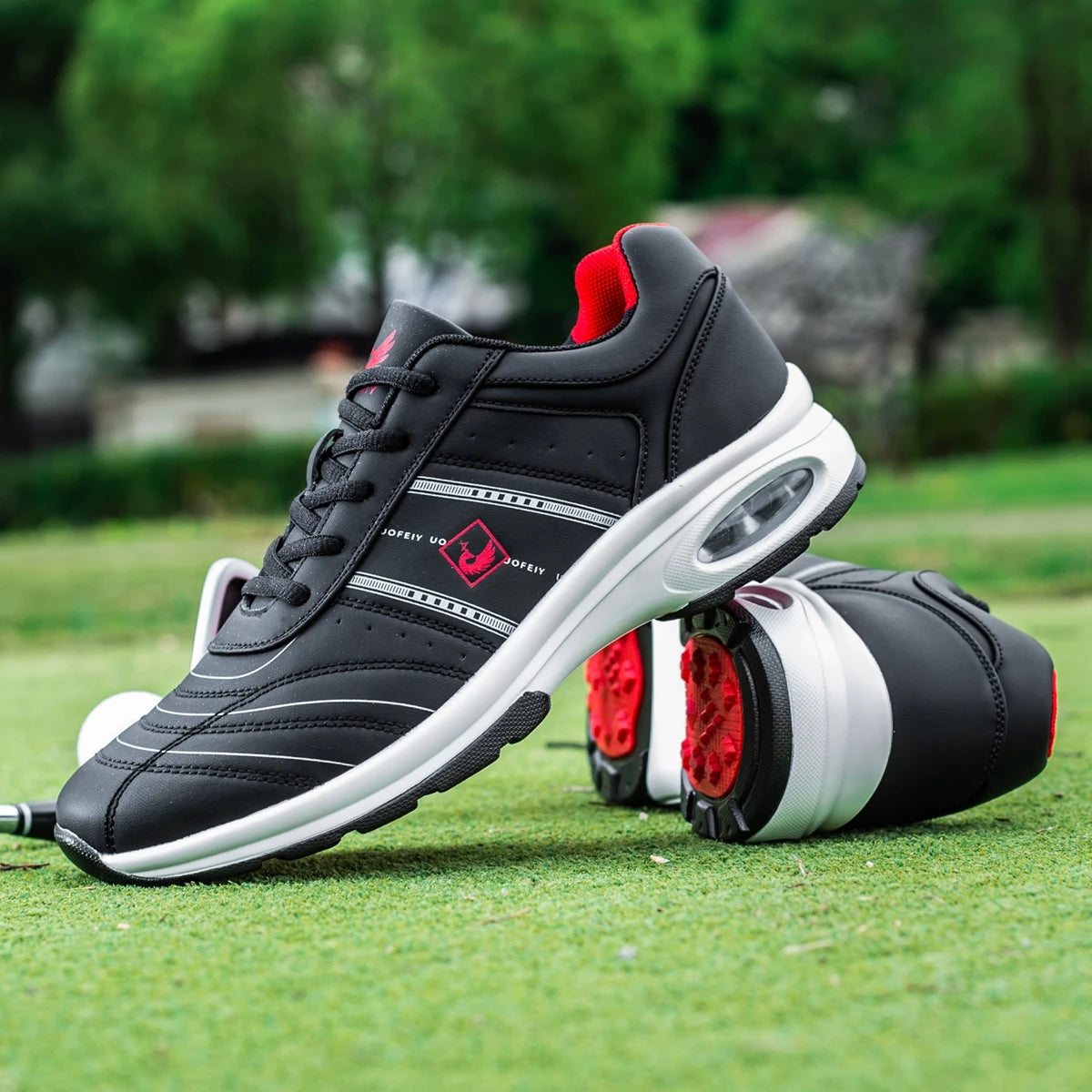 OIMKOI Men Golf Shoes Casual Breathable Waterproof Non-slip Golf Outdoor Training Shoes