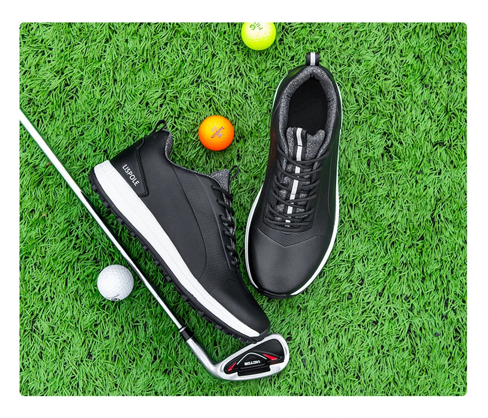 Hot Sale Lersure Golf Shoes Men Waterproof Golf Spikes Sneakers Professional Non-Slip Golf Footwear Trainers Luxury Sports Shoes
