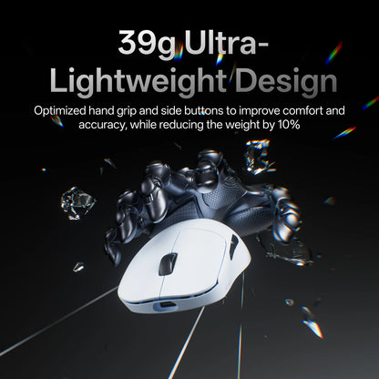 Rapoo VT0 Air MAX Wireless Gaming Mouse, 8K Wireless Polling Rate, 39g Ultra-Lightweight Esports Mouse, 30000 DPI Optical Gaming Mouse