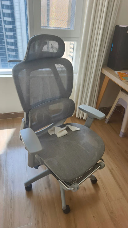 Ergonomic Gaming Office Chair Adjustable 3D Armrests Headrest Lumbar Support Computer Desk Chair with Footrest & Reclining Backrest