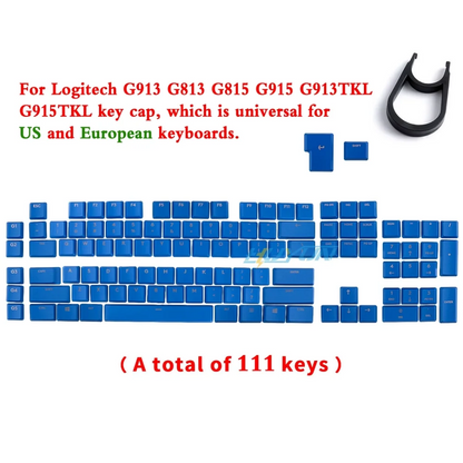 Wireless Gaming Mechanical Keyboard Keycaps Compatible with Logitech G913TKL G915 G813 G815 RGB Transparent Keyboard