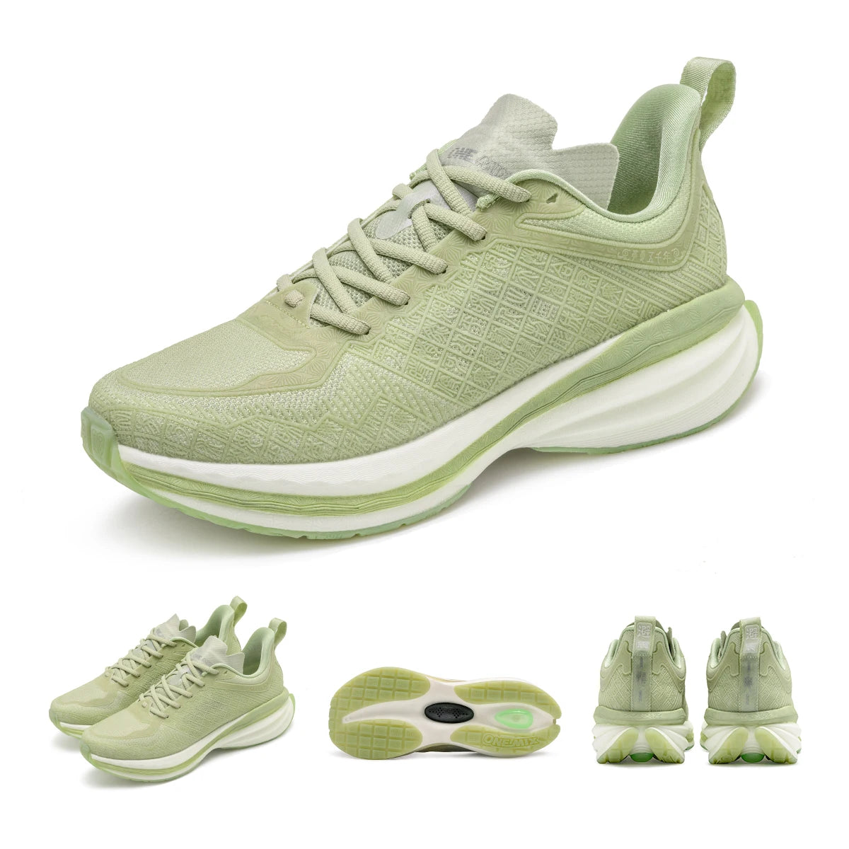 ONEMIX : chaussures de sport chinoises – nouvelles chaussures de course pour homme avec amorti, antidérapantes, respirantes et légères ; baskets de plein air pour femme