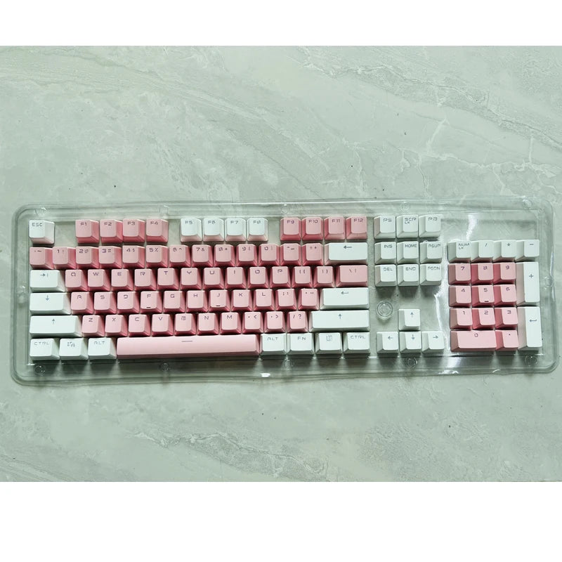 106 Keys Grey Red Keycaps PBT Specials Keycap Backlit Two-Color Key Caps For MX Switch 61/87104 Mechanical Keyboard