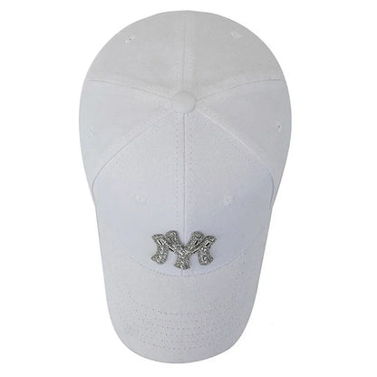 MY Rhinestone Hat Female Spring and Fall Street Casual Outdoor Duck Tongue Cap Fashion Versatile Baseball Cap Sunshade