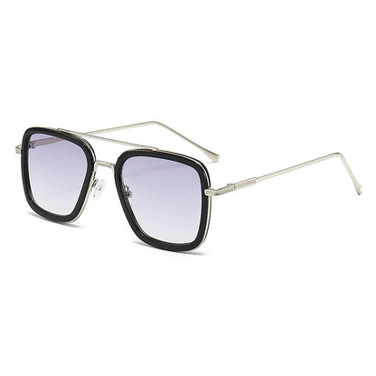 2024 New Square Men Sunglasses Fashion Metal Steampunk Sun Glasses For Women Trendy Outdoor Shades Eyewear Unisex Accessory