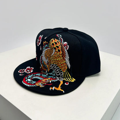 China Chic Pattern Embroidery Baseball Hats Breathable New Unisex Ethnic Style Peaked Caps Versatile Sunshade Hip Hop Fashion