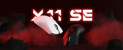 ATTACK SHARK X11SE Wireless Gaming Mouse Tri-Mode, 63g Superlight Gaming Mouse with PAW3311 Sensor, 22000 DPI, Bluetooth & 2.4GHz RGB Gaming Mouse