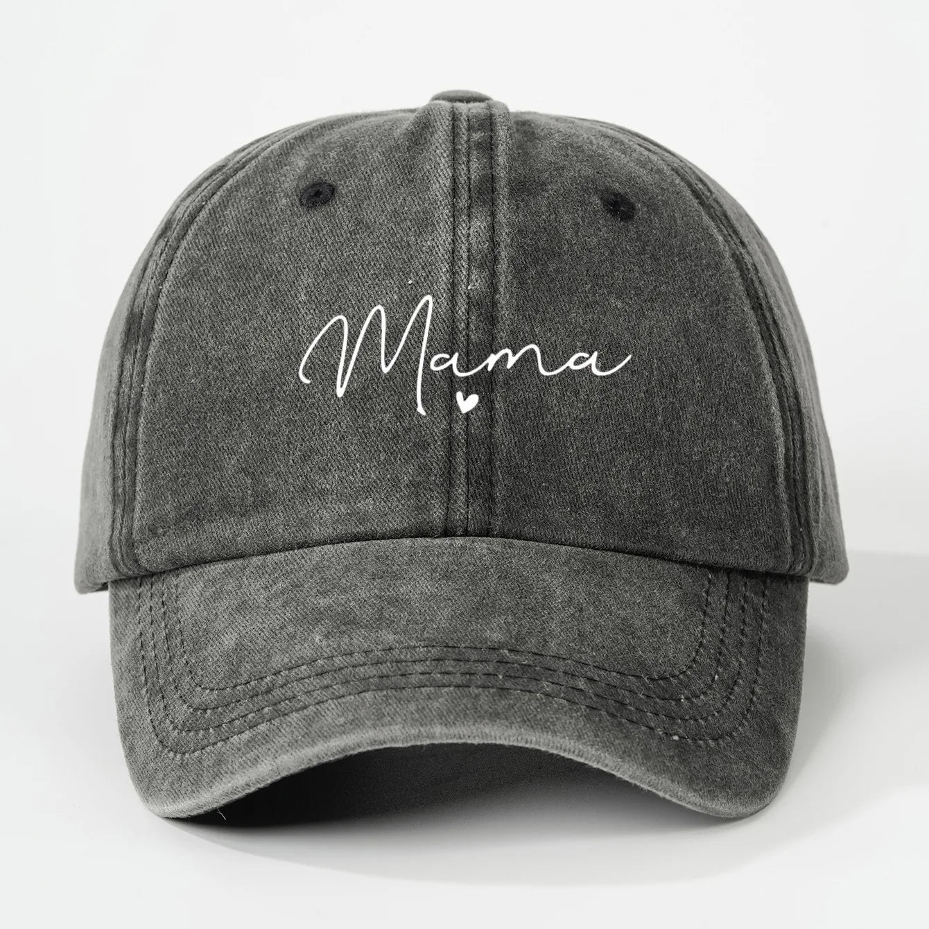 New Printed heart-shaped letters "mama" are fashionable and versatile baseball caps that are suitable for daily outdoor casual w
