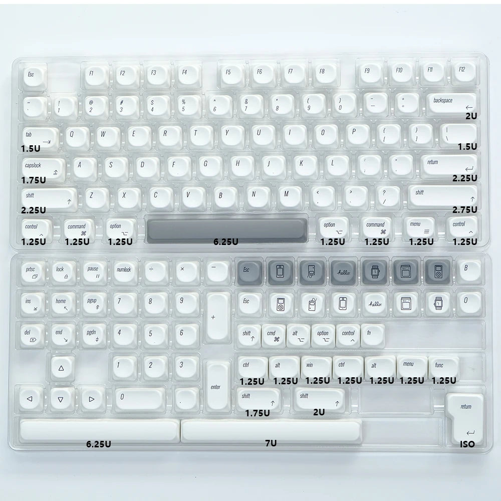 KBDiy KOA Profile Keycap GMK Style Retro 9009 Theme PBT Keycaps For Mechanical Keyboard Gaming KIT Korean 139 Keys ISO Key Cap