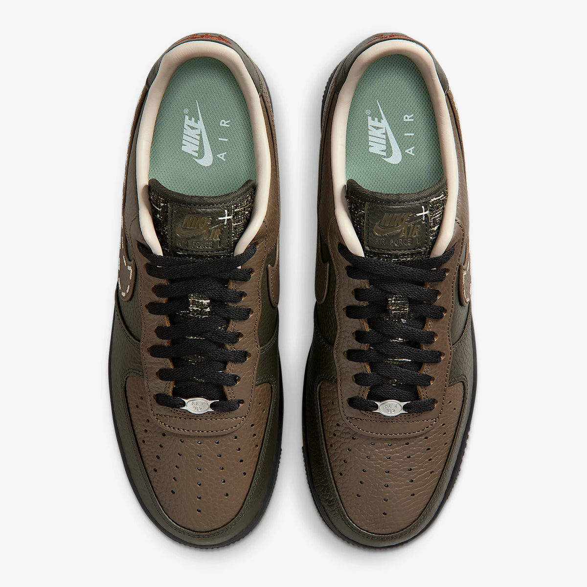 Oryginalne jesienne męskie buty codzienne Nike z niską cholewką i sznurowaniem, odporne na zużycie, model IQ1122-320