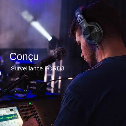 Oneodio Wired Over Ear Headphone With Mic Studio DJ Headphones Professional Monitor Recording & Mixing Headset For Gaming