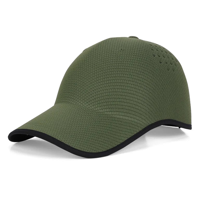 Seamless Baseball Cap for Men Quick Drying Packable Sports Hat Outdoor Fishing Climbing Sport Lightweight Visor Cap Sun Hat