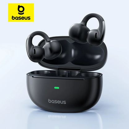 Baseus Bowie MC1 Ear Clip Wireless Earphones Bluetooth 5.4 Open-Ear Clip-On Sports Earbuds IP57 Waterproof AI Bass Ear Clip Headphones
