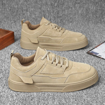 Leder-Freizeitsneaker für Herren – stilvolle Low-Top-Schnürschuhe für den Alltag und die Street-Fashion