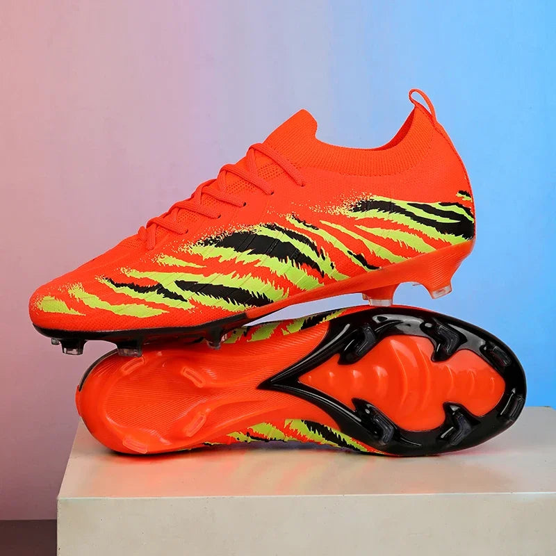 Chaussures de football pour homme, chaussures de sport, chaussures de match unisexes, crampons ultralégers, confortables, antidérapantes, pour l'extérieur, pour adultes, pour gazon, de haute qualité