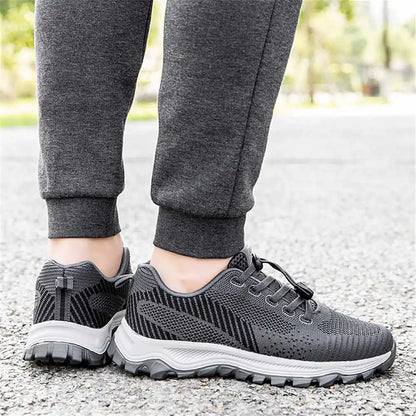Men's Thick Heel High Platform Tennis Boots Skateboarding Gym Shoes Lacing Sneakers Sports and Leisure