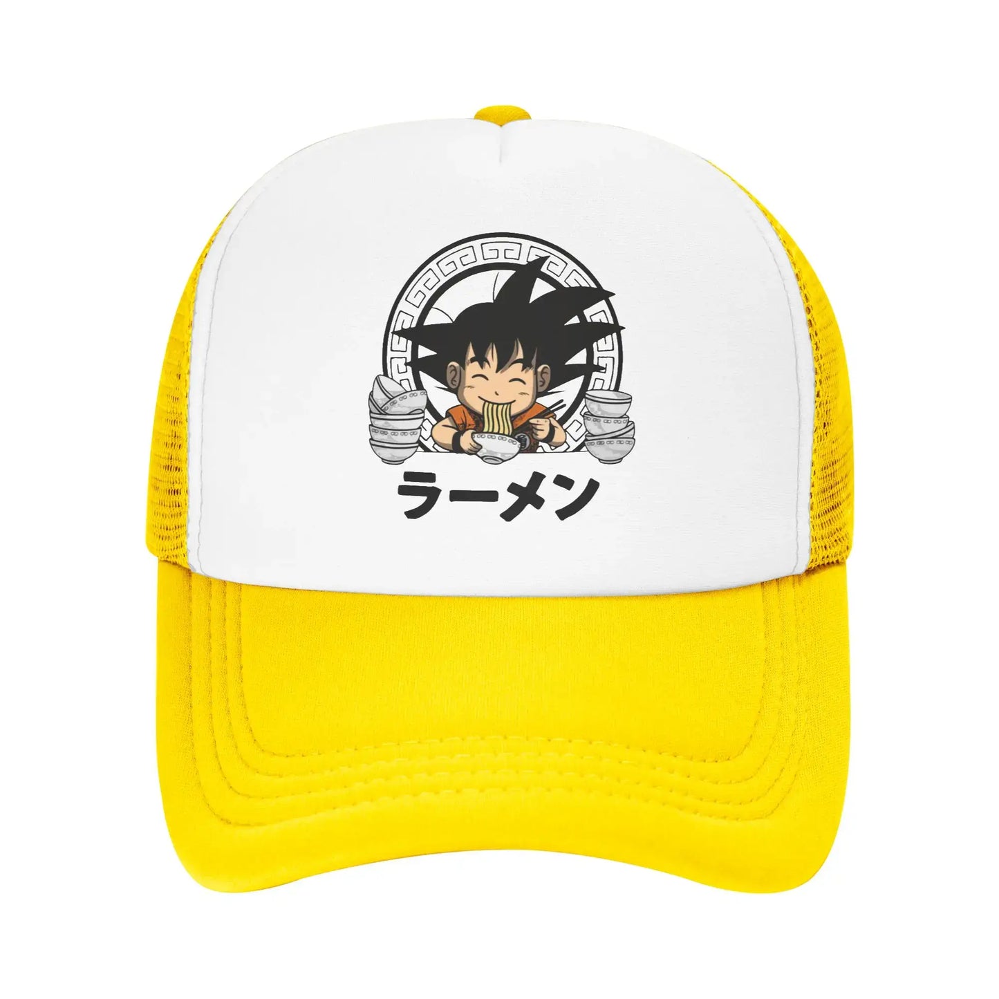 Goku Kid Ramen Dragon Ball Trucker Hat Men Women Vintage Anime Manga Hats Sports Cap Adjustable Polyester Baseball Caps Summer, Produit gaming premium Fraquane