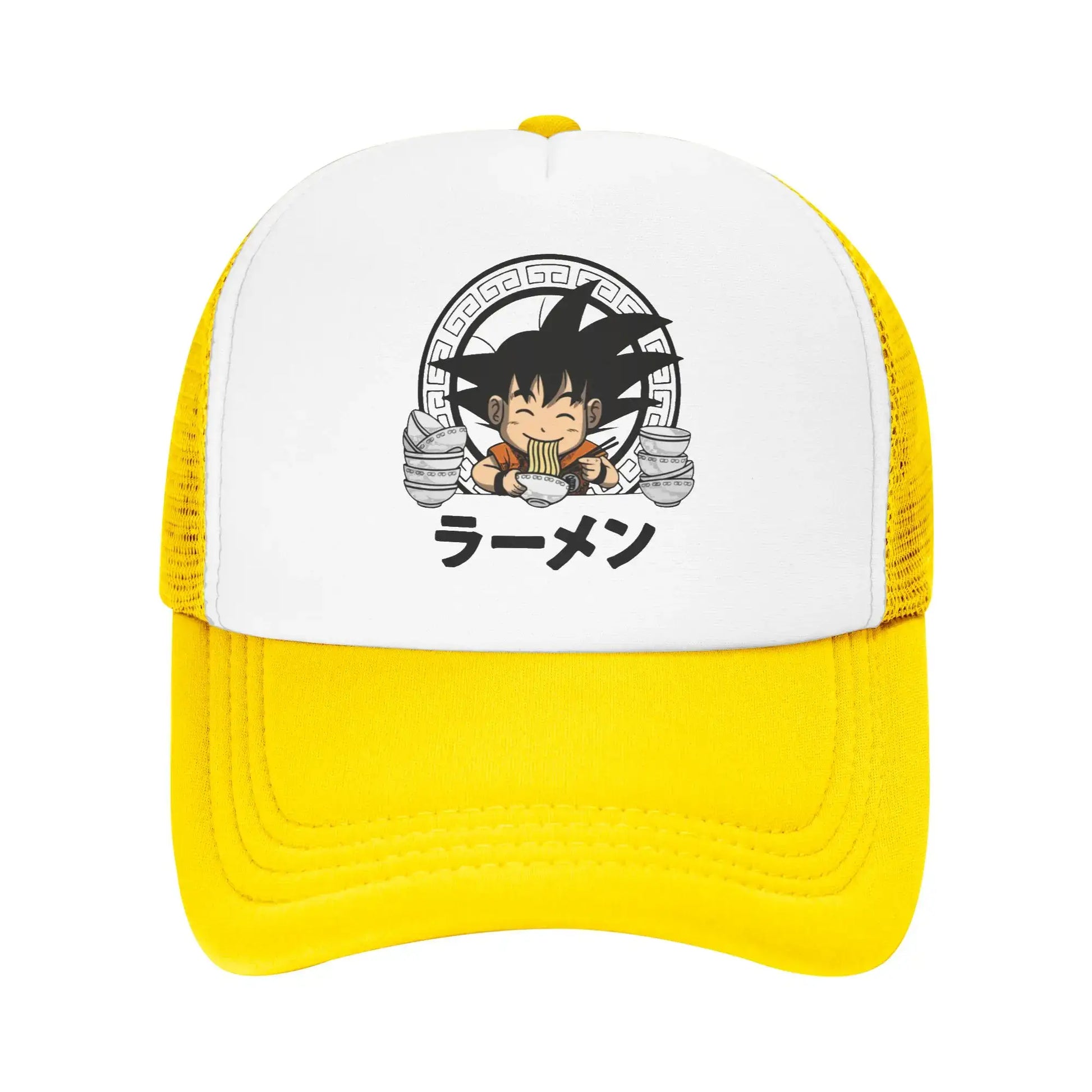Goku Kid Ramen Dragon Ball Trucker Hat Men Women Vintage Anime Manga Hats Sports Cap Adjustable Polyester Baseball Caps Summer, Produit gaming premium Fraquane