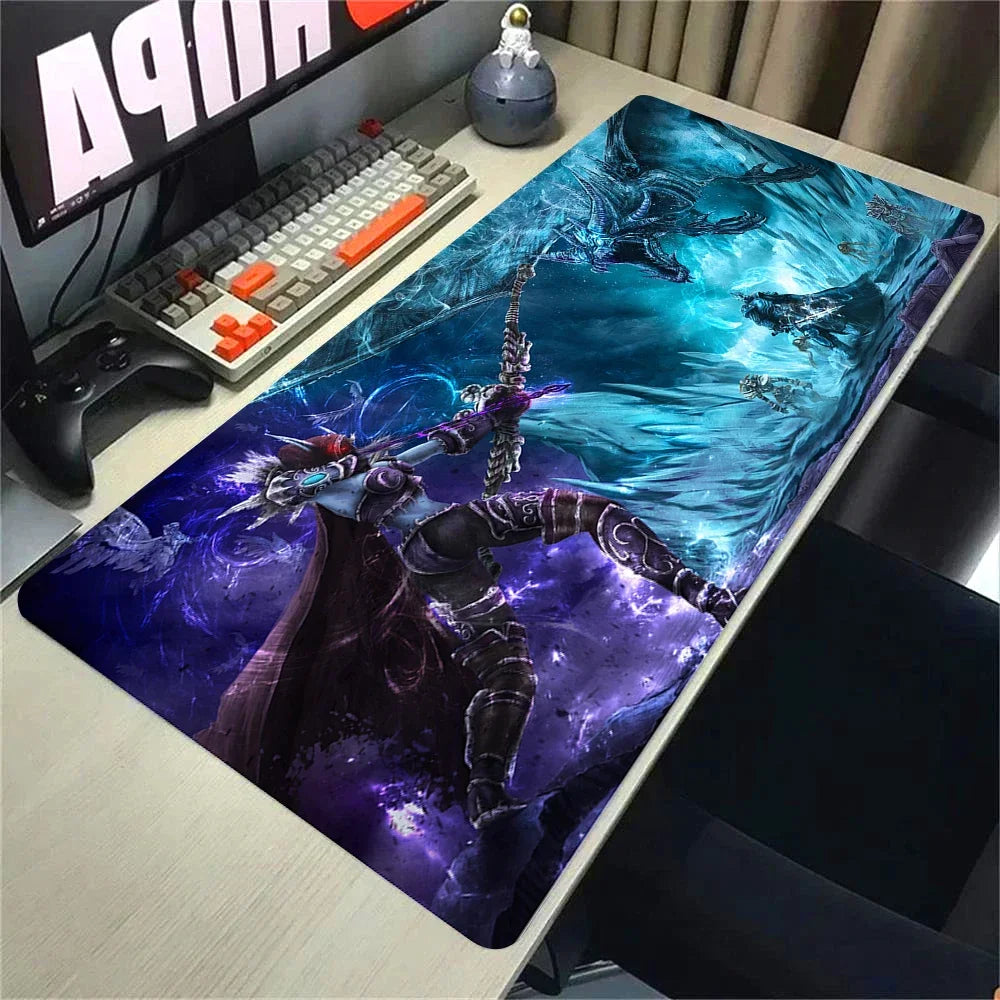 Natural Horde Alliance Mouse Pad Rubber Large Computer Desk Keyboard Mat HD World Of Warcraft Gaming Mousepad Speed Locking Edge