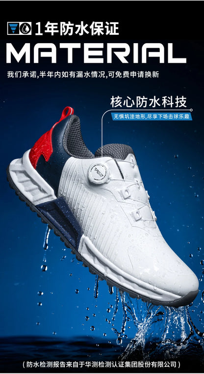 PGM golf shoes men's cushioning rebound sneakers knob men's shoes wear-resistant TPU waterproof shoes