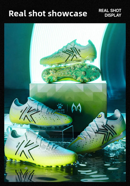 Scarpe da calcio da uomo Kelme Mg per campo in erba sintetica, tacchetti corti, scarpe da calcio professionali da partita, scarpe da allenamento antiscivolo per erba sintetica