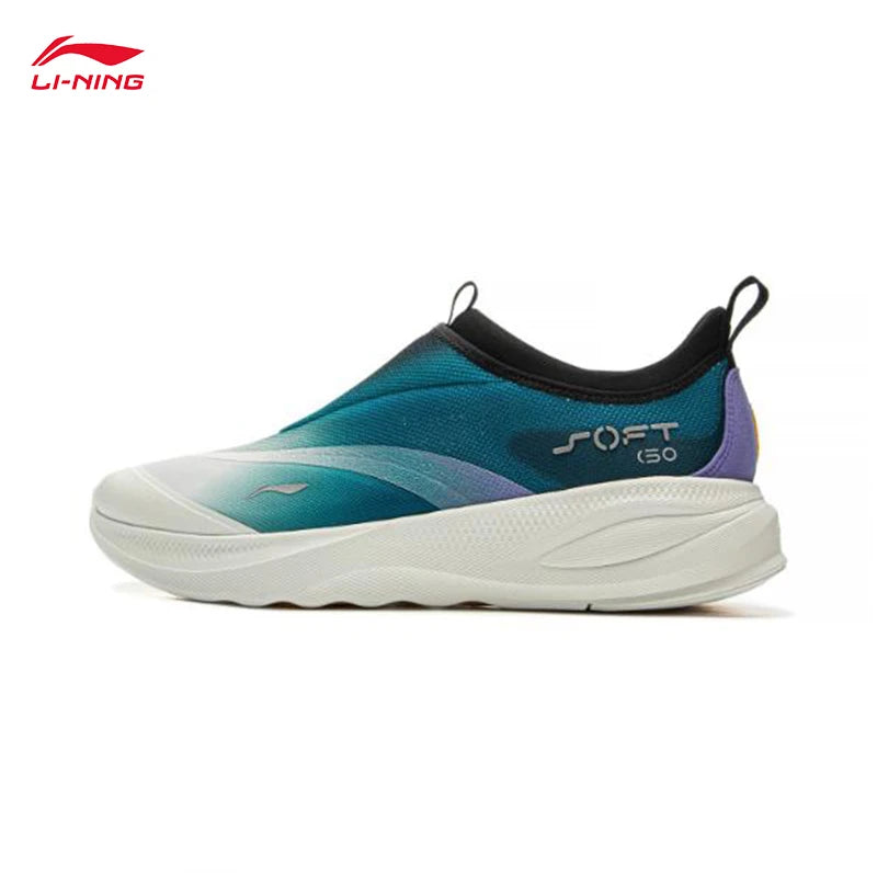 Pánská vycházková obuv LI-NING SOFT GO 2 nazouvací s měkkým silným podpatkem, pohodlná odolná sportovní volnočasová obuv AGLV005