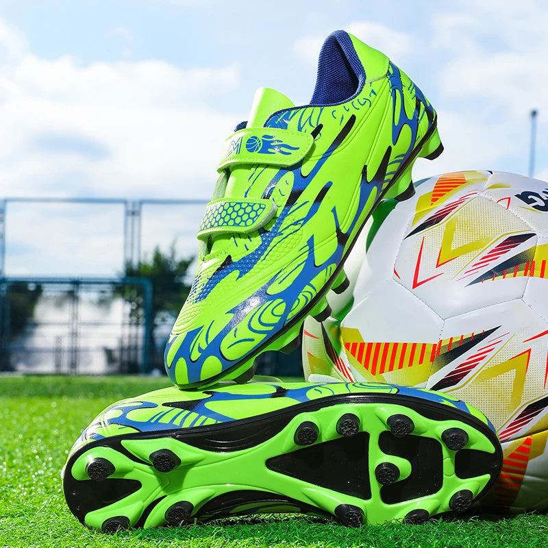 Nouveaux hommes enfants bottes de Football ultralégers garçons chaussures de Football professionnelles crampons antidérapant Match herbe chaussures d'entraînement livraison directe