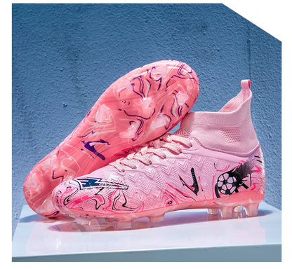 Men Professional Football Shoes Society Cleats Soccer Shoes Original Indoor Football Field Boots Grass Training TF/FG Sneakers