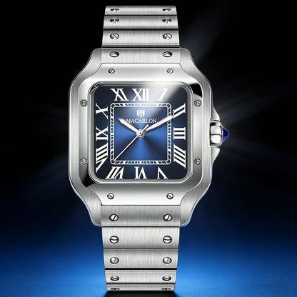 2026 New MACARLON Design 38mm Mechanical Watch Men Sapphire Glass Luminous Stainless Steel Waterproof China NH35 Automatic Watch