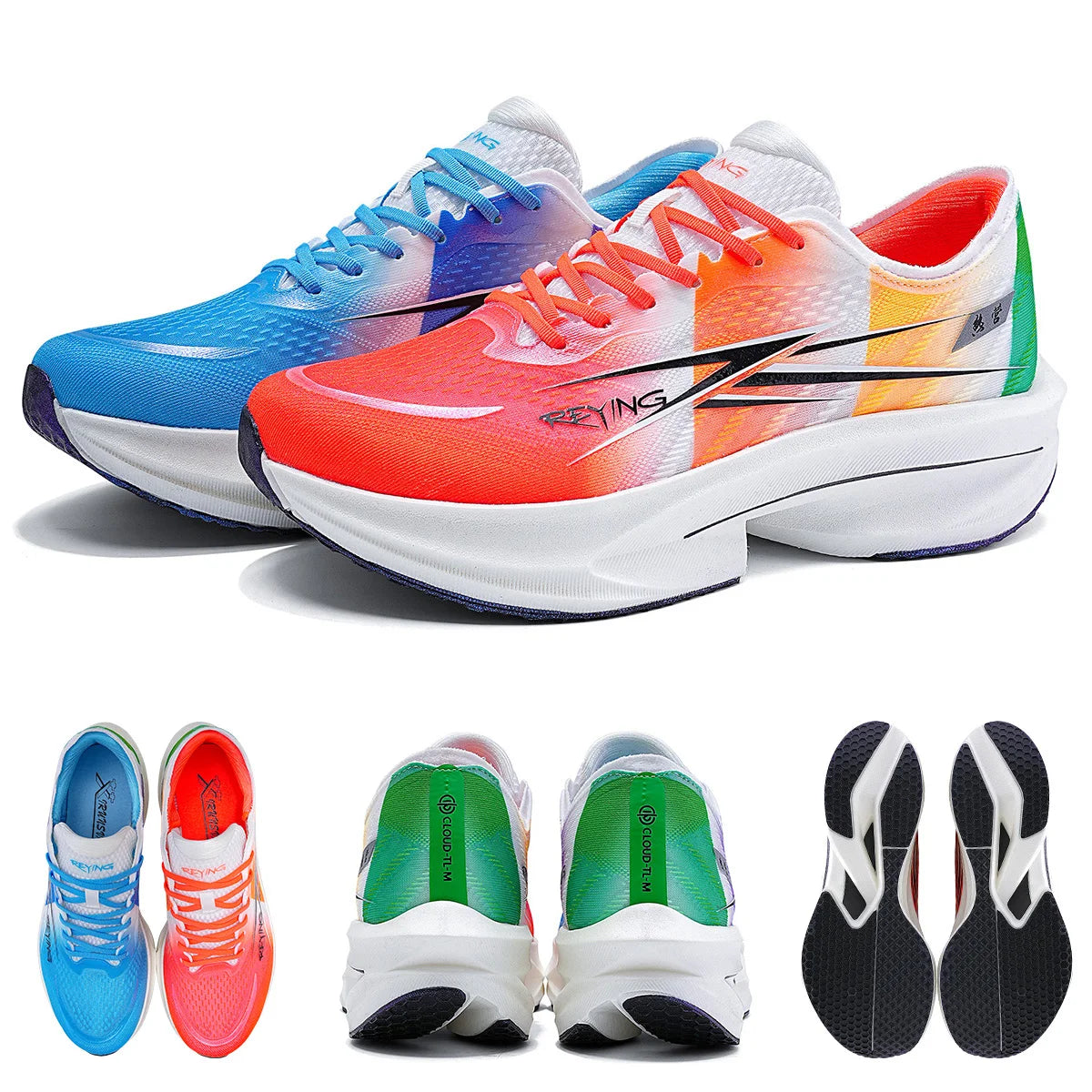 Scarpe da corsa IRUNSVAN Co-branded con soletta in carbonio 1.0 ad asciugatura rapida, per l’allenamento alla maratona maschile, ammortizzanti e traspiranti