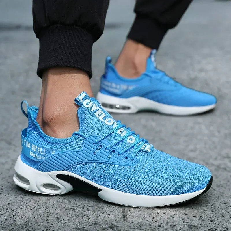 Summer Men's Mesh Casual Sports Shoes Spring and Summer Tennis Lightweight Walking Black Sneakers 2025 Hot Selling Item
