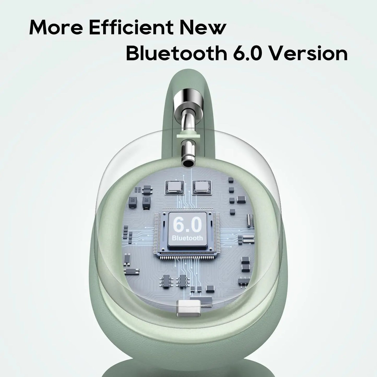 Hybrid Active Noise Cancelling Headphones Bluetooth 6.0 Wireless Over Ear Headphones with Hi-Res Audio, Deep Bass, Transparency Mode, ANC Headset