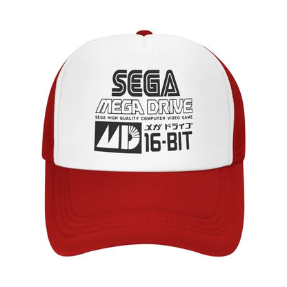 Sega Mega Drive Mesh Baseball Cap Unisex Hip-Hop Snapback Caps Summer Breathable Sun Visor Hat Trucker Adjustable Hats