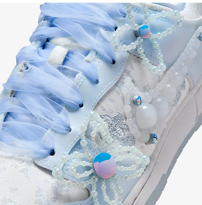 Nike Authentic Dunk Low Women's Fashion Floral Lightweight Casual Sneakers HV8575-100