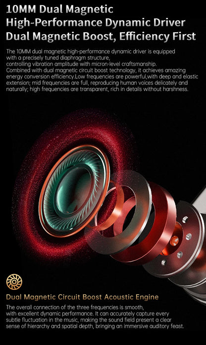 CCA Phoenix Wired Earphones Dynamic Drive LCP Diaphragm Music Headphone With Detachable Cable Noise Reduction Gaming Earphones