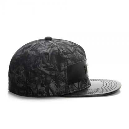 Cappellino da baseball in pelle del marchio Fashio per uomo e donna, stile HipHop, cappellino Snapback Knight, K-pop, per adulti, casual, da esterno, di design, Gorras Hombre