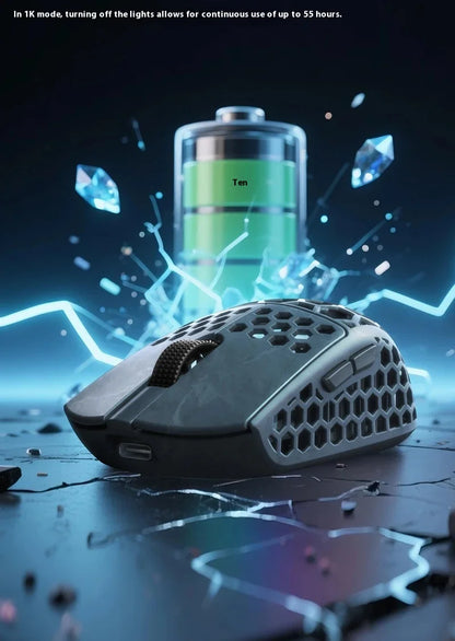Darmoshark M5 Air Forged Carbon Fiber Gaming Mouse, Wireless 8K Gaming Mouse, 30K DPI Ultra-Lightweight Gaming Mouse for Finger Grip & Small Hands